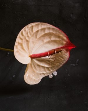 pendientes cuarzo rosa