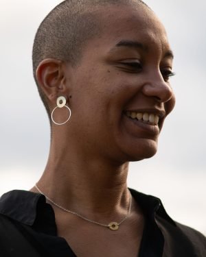 pendientes aro plano occhio